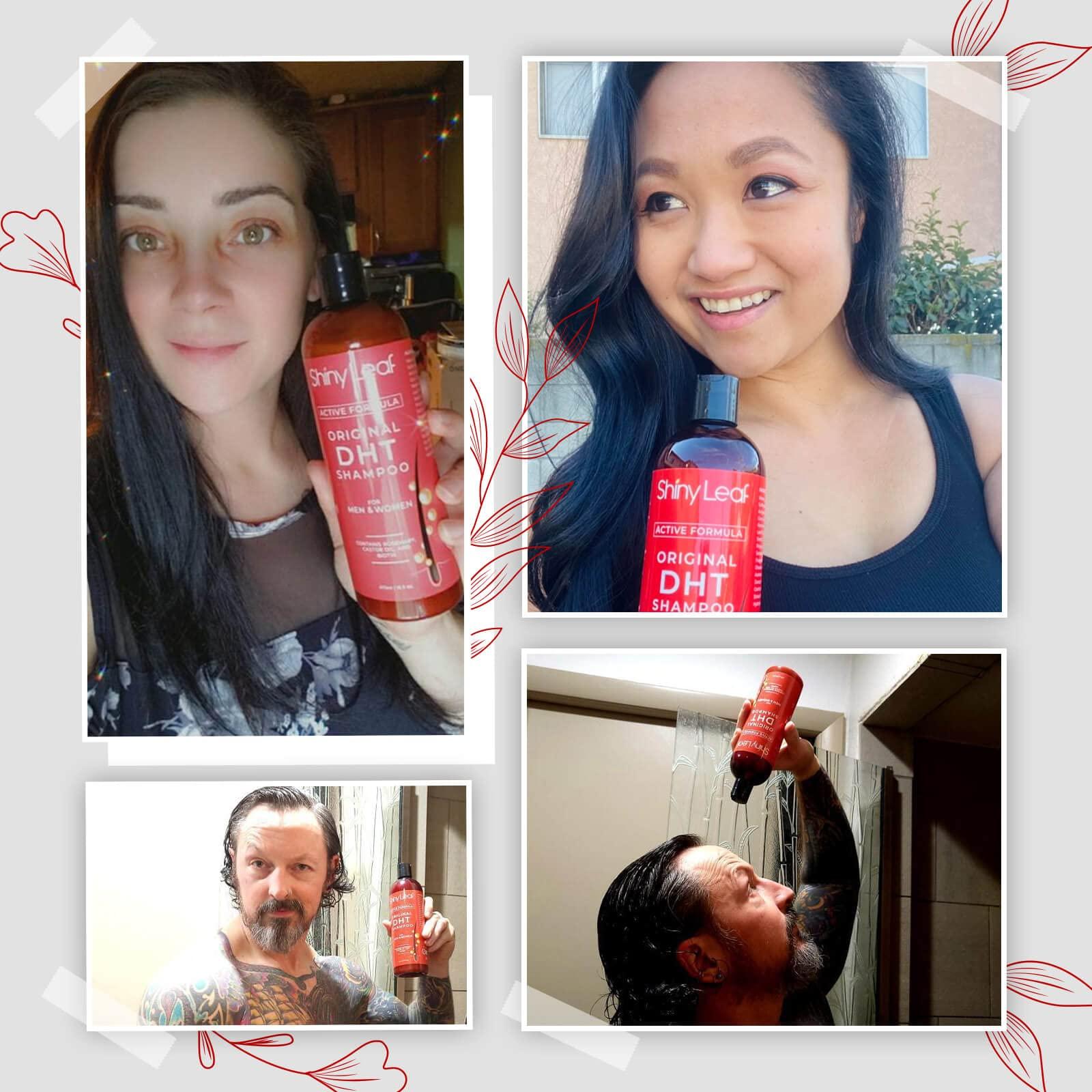 Shiny Leaf Ultimate DHT Blocking Shampoo Bundle: Advanced Formula & Original Blend for Hair Growth, 3-Pack Anti-Thinning Treatment for Men & Women