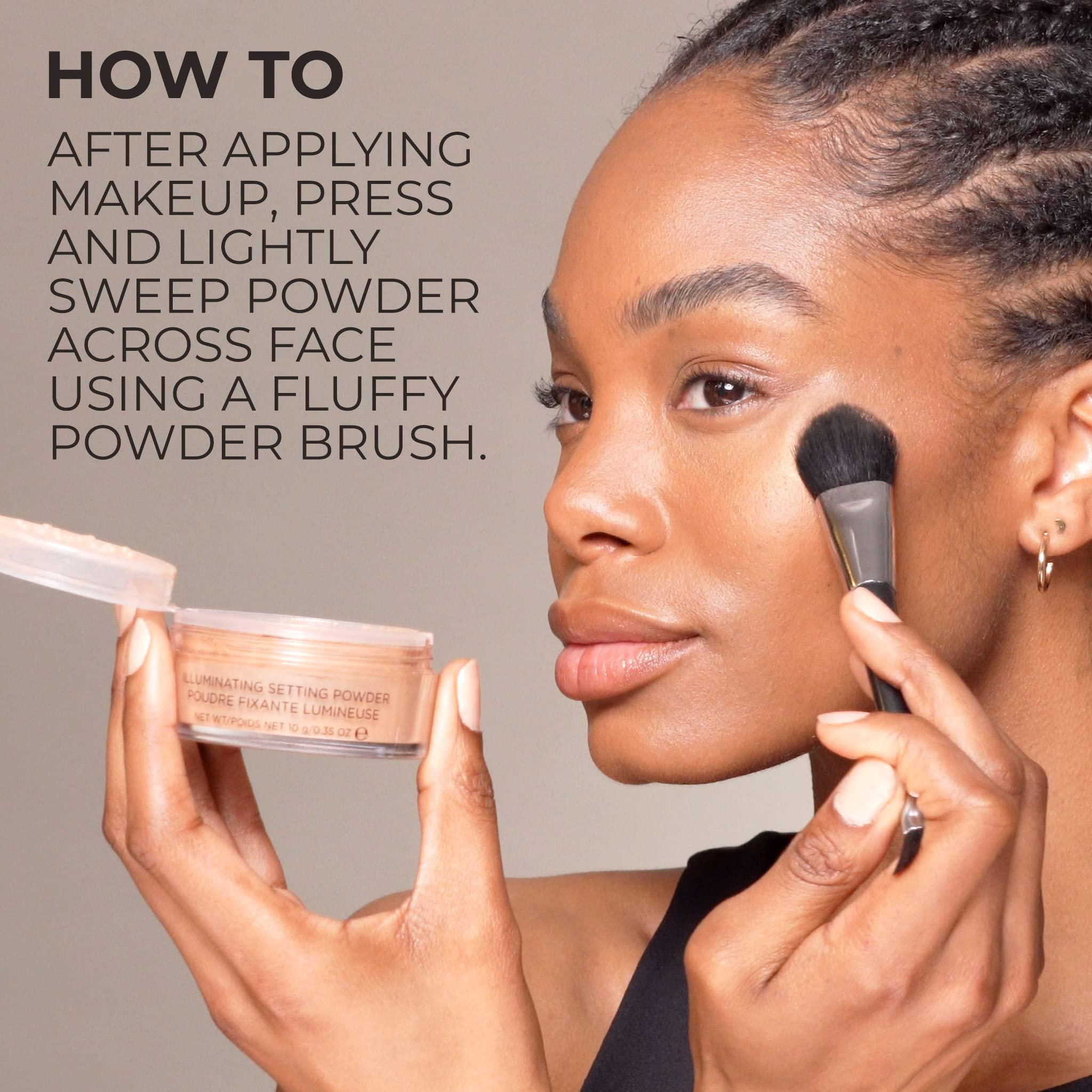 Cover FX COVER FX Illuminating Setting Powder - Shade Light - Radiant Loose Makeup Finishing Powder - Lock in Makeup - Blurs Fine Lines - Full Size