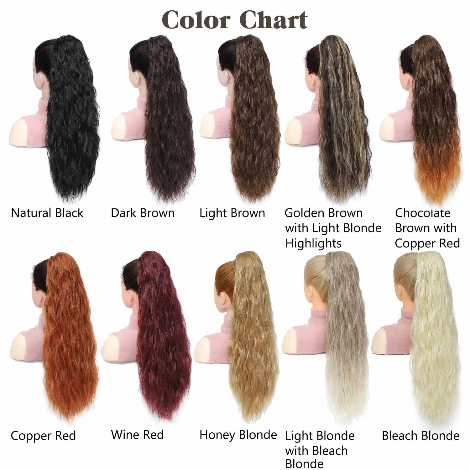 CIKREET Wine Red Ponytail Extension Drawstring Ponytail Curly Ponytail Extension for Women Pony Tails Hair Extensions 26 Inch Long Ponytail Extension Clip in Ponytail Hair Extensions Ponytail Hair Pieces