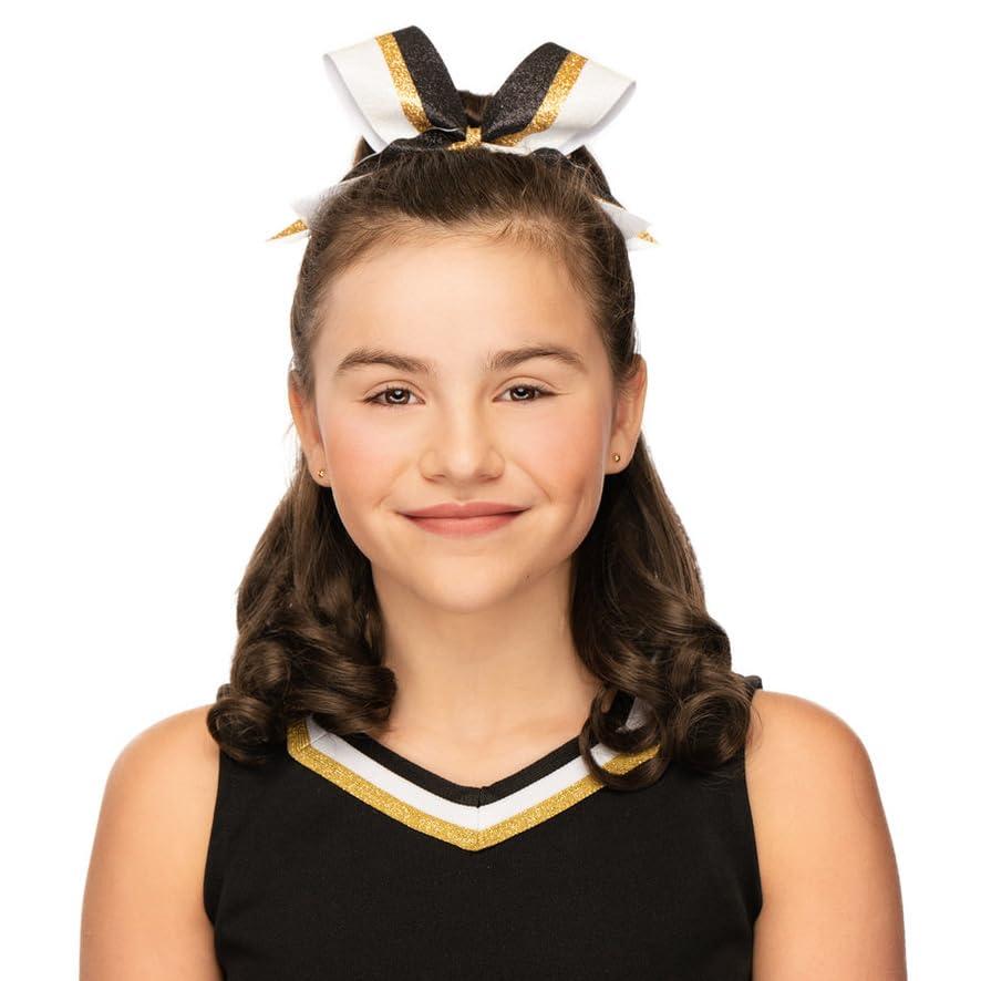 Girly Curls Curly Cheerleader Hairpiece for Cheer and Dance (Sunshine)