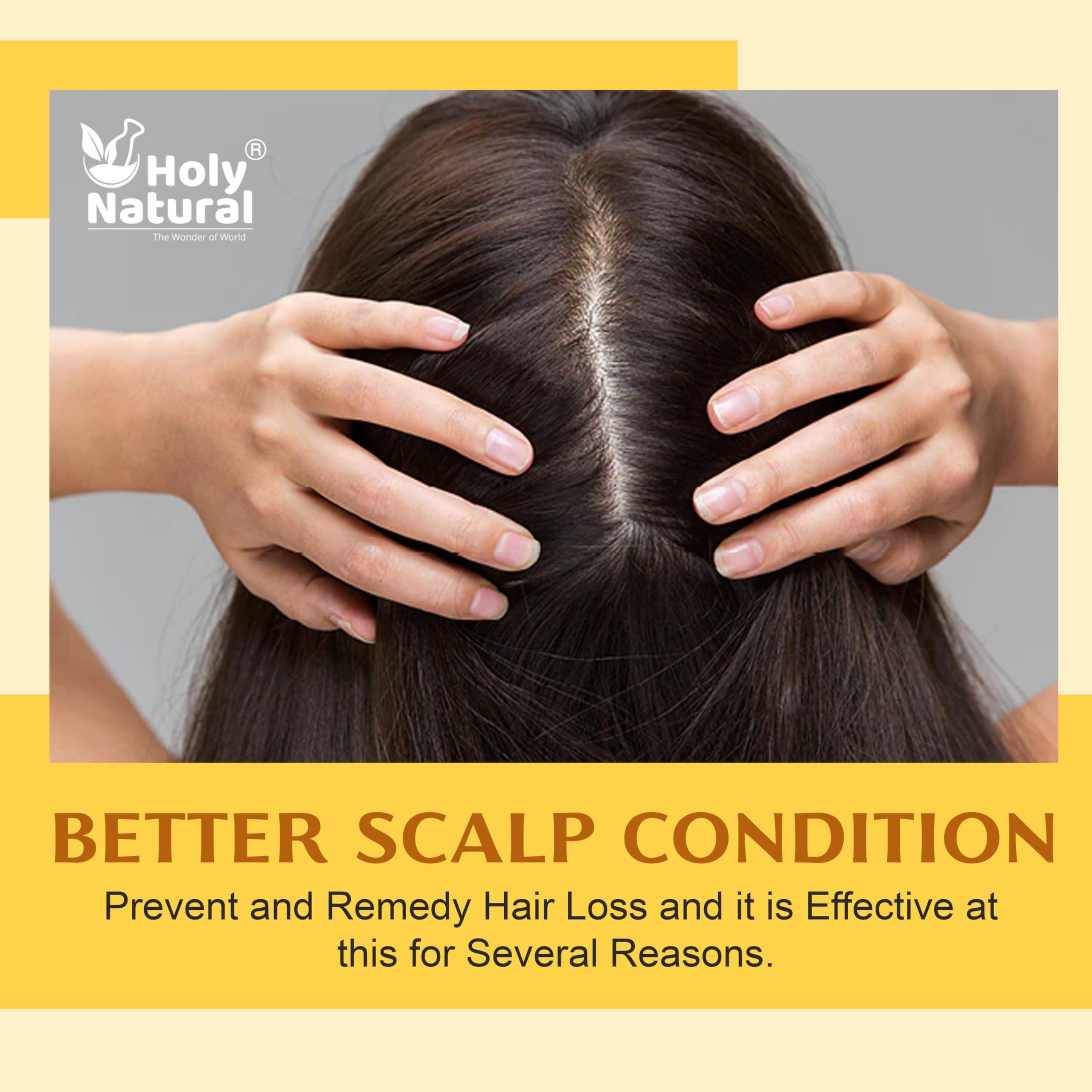 Holy Natural - The Wonder of World Organic Pure Castor Oil (10.15 floz/300 ml) USDA Certified Cold-Pressed, 100% Pure, No GMO, No Heat treatment, Hexane Free Moisturizing & Healing, For Dry Skin,Hair Growth, Massage, Lash Growth