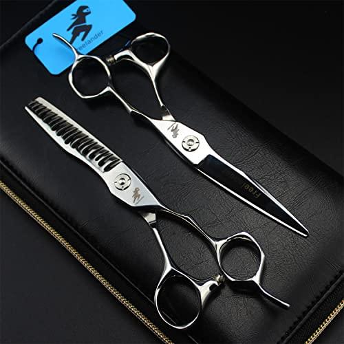 AVCITY Hair Cutting Scissors Set, 6.0 Inch Barber Hair Cutting & Thinning Shears, Barber Salon Hairdressing Shears, Hairdressing Thinning Shears, Japanese Stainless Steel, for Men/Women/Kids/Salon & Home