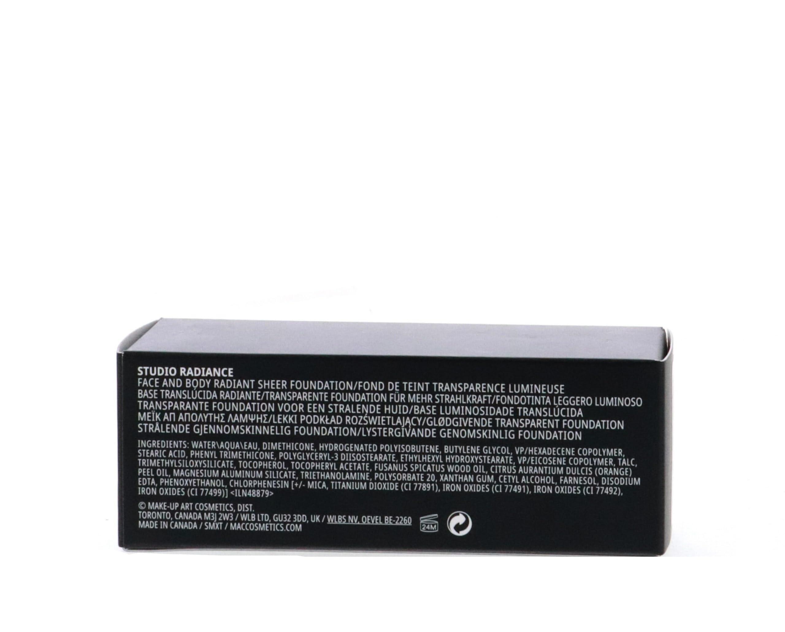 M.A.C M.A.C Studio Radiance Faceand Body Radiant Sheer Foundation N3, 1.7 Ounce