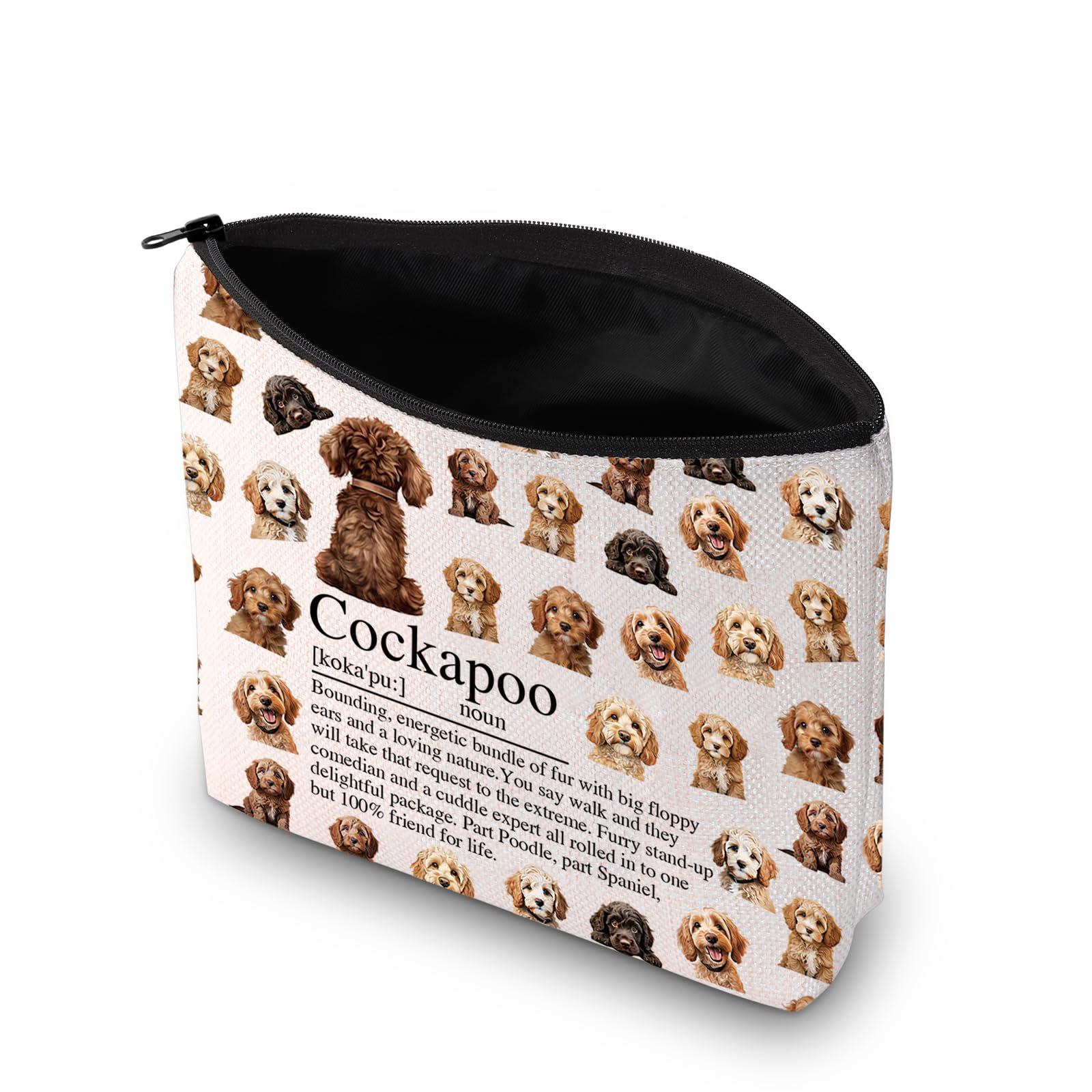 PXTIDY PXTIDY Cockapoo Definition Cosmetic Bag Cockapoo Lover Gift Cockapoo Dog Mom Travel Pouch Bag Cockapoo Owner Gift