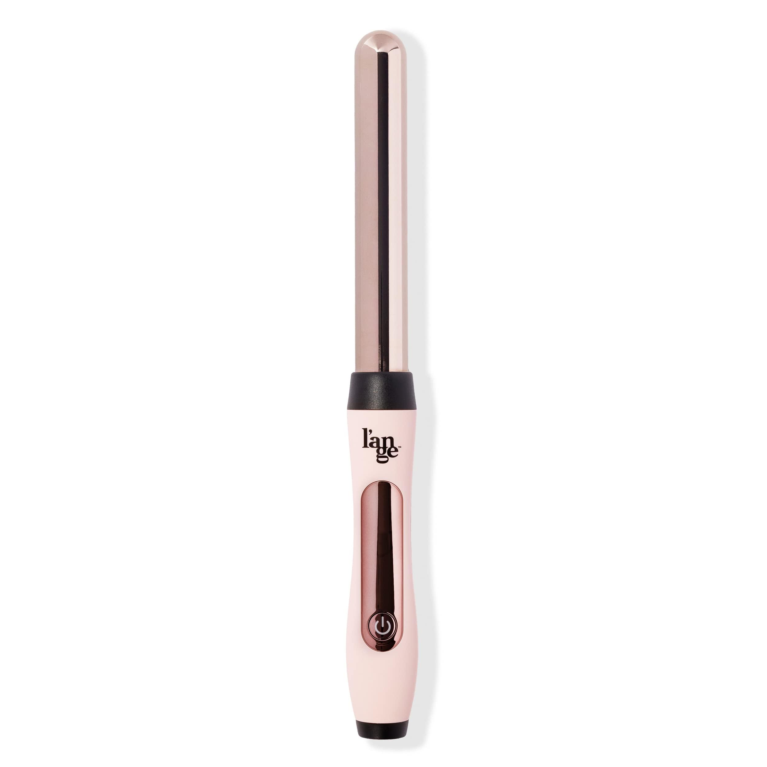 L'ANGE HAIR L'ANGE Hair Le Curl Titanium Curling Wand | Professional Curling Iron for All Hair Types | Clip Free Hair Curler | Best Curling Wand for Tighter Curls & Beach Waves | Blush 1 (25MM)