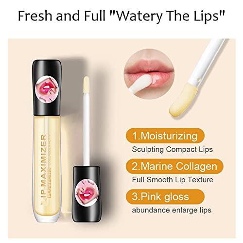 Hhkuize Cozzo Lip Plumper,Cozzo Vitamin E Lip Plumping Serum, Lip Plumper Lip Gloss,Lip Maximizer Hyaluronic Lip Plumper,Instant Lip Filler,Plumping Lip Oil Lip Enhancer Plumper Lip Care Serum (1pcs)