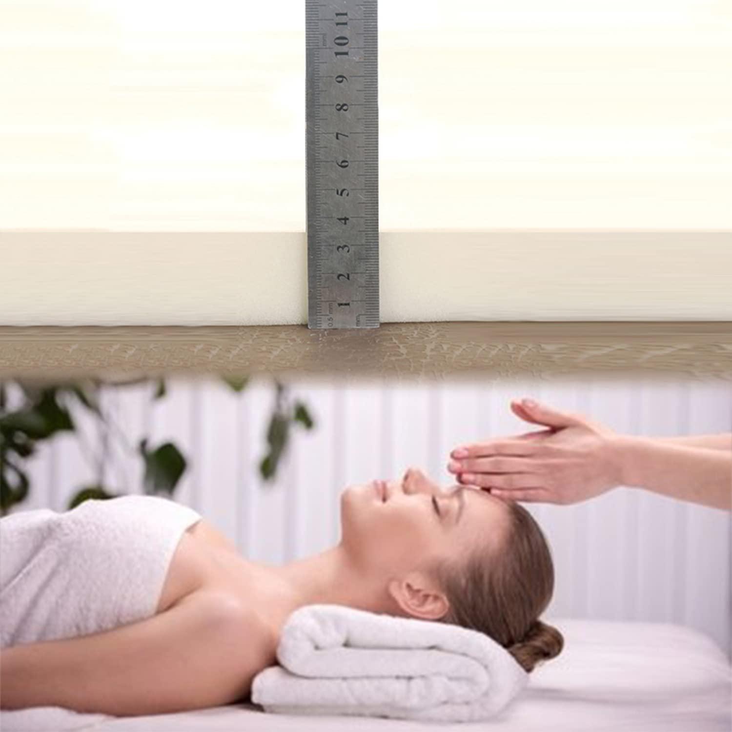 NinthAvenue Basics Lash Bed Mattress Topper with Round Head Massage Table Mattress Protector Without Bed Beauty Salon Bed Cover Quilted Spa Bed Mattress Beauty Bed Sheet Pad with Hole,Navy,80x190cm