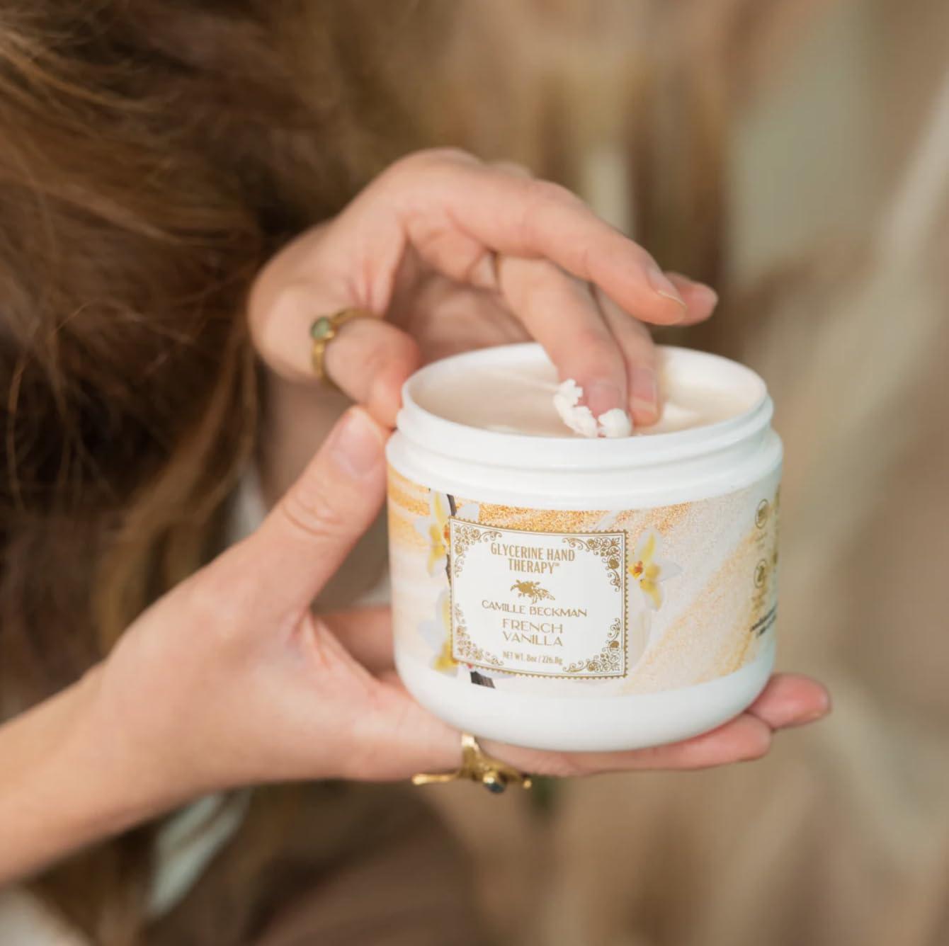 Camille Beckman Camille Beckman Glycerine Hand Therapy Cream, French Vanilla, 8 Ounce