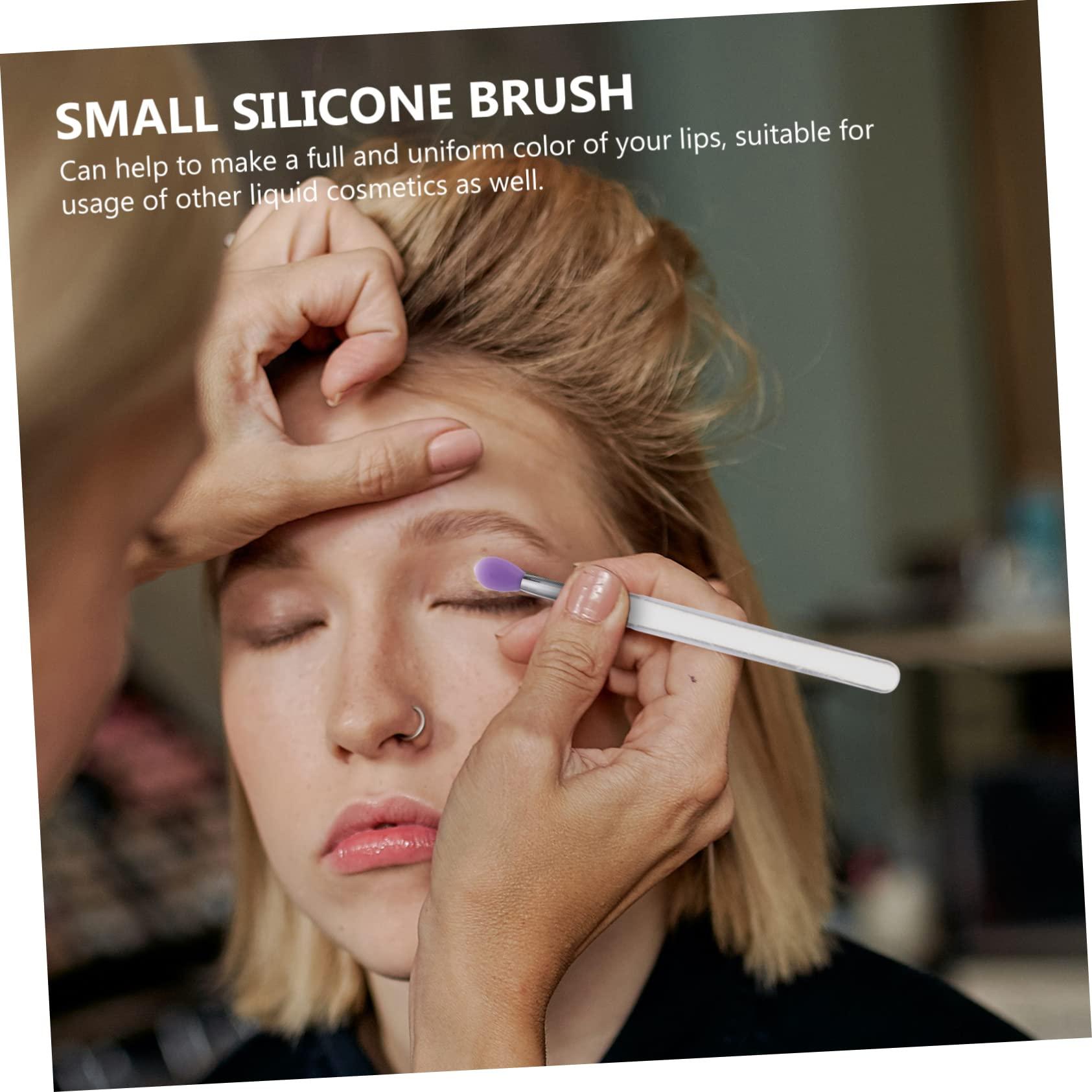 MAGICLULU MAGICLULU 32 Pcs Silicone Lip Brush Makeup Plumper Brow Gel Lip Liner Lipstick Highlighters Eyeshadow Palette Wands Scrubber Lip Stain Cosmetics Lip Gloss Tubes Glosses Clear Kit Pp