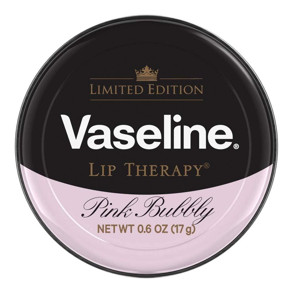 Vaseline Vaseline Lip Therapy Lip Balm, 3 Pack, Limited Edition Pink Bubbly, 0.6 oz