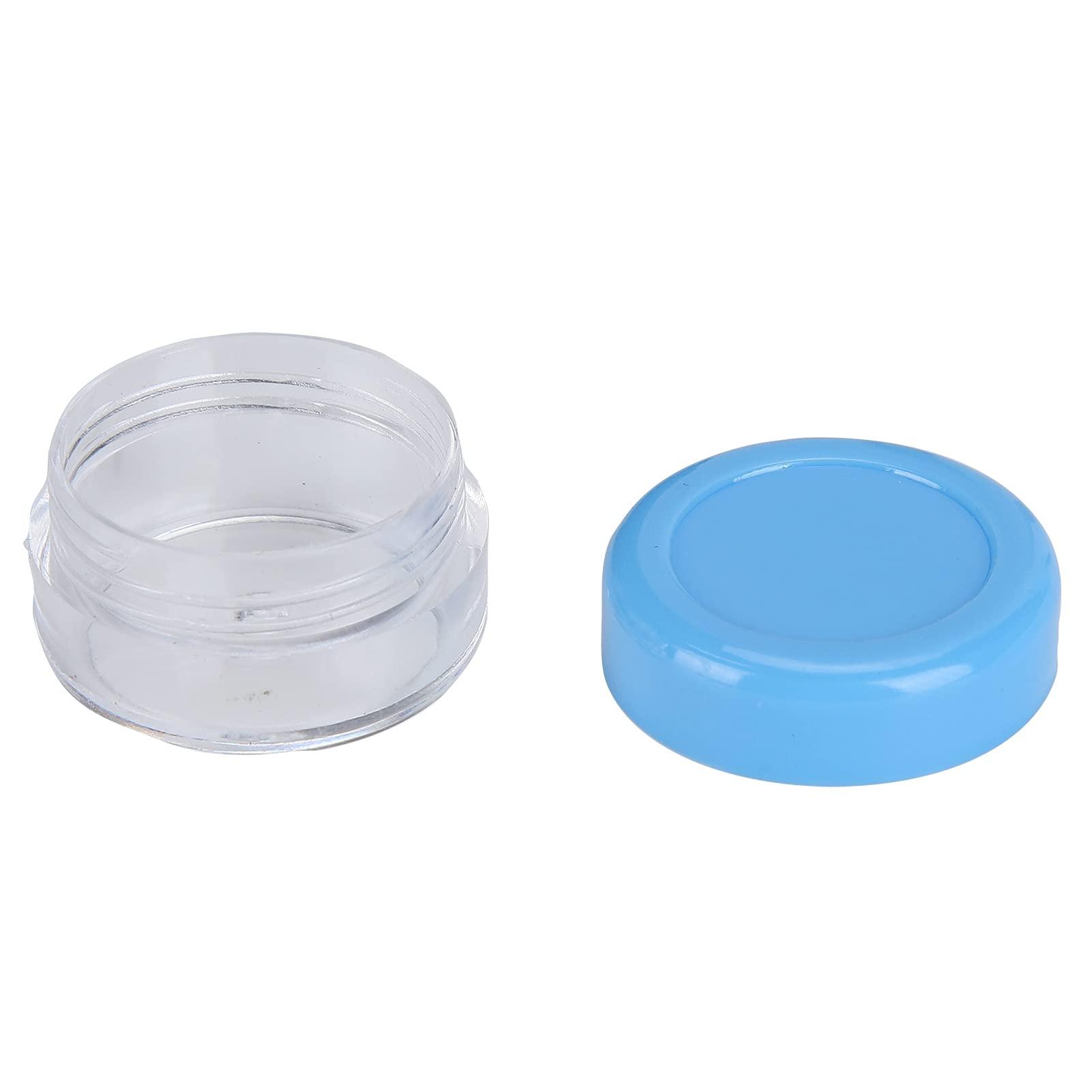 VINGVO Small Plastic Containers, Sample Containers 25pcs Plastic Empty Cream Container, Compact Round Small Cosmetic Jar, Portable Powder Bottle Lotion Container with Good Heat