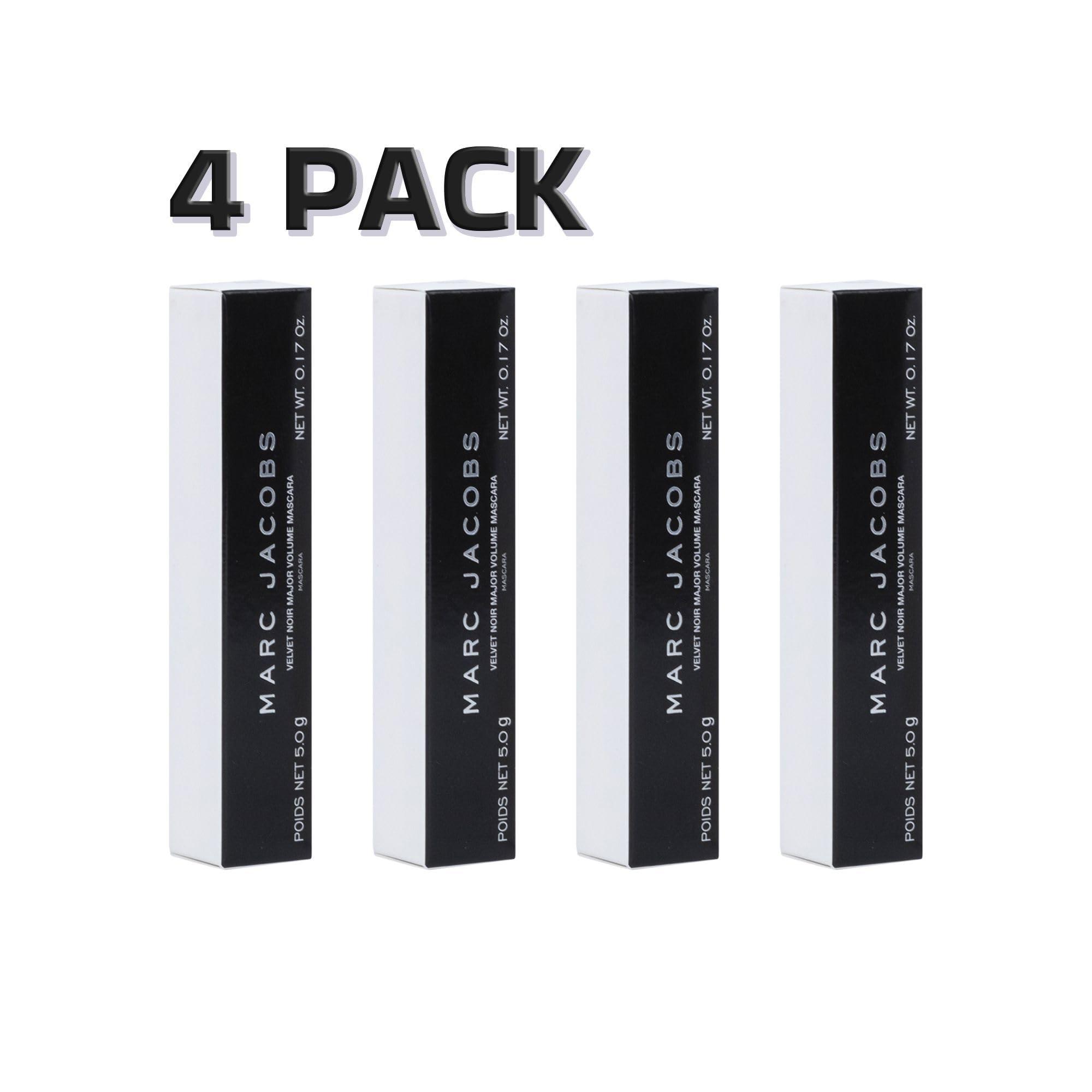 Avir Marc.c Jaco,bs Velvet Noir Major Volume Mascara Travel Size .17 Ounce. 4 Pack