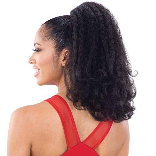 FreeTress Equal Freetress Equal Synthetic Drawstring Ponytail - NATURAL GIRL (LG ROD) (1B Off Black)