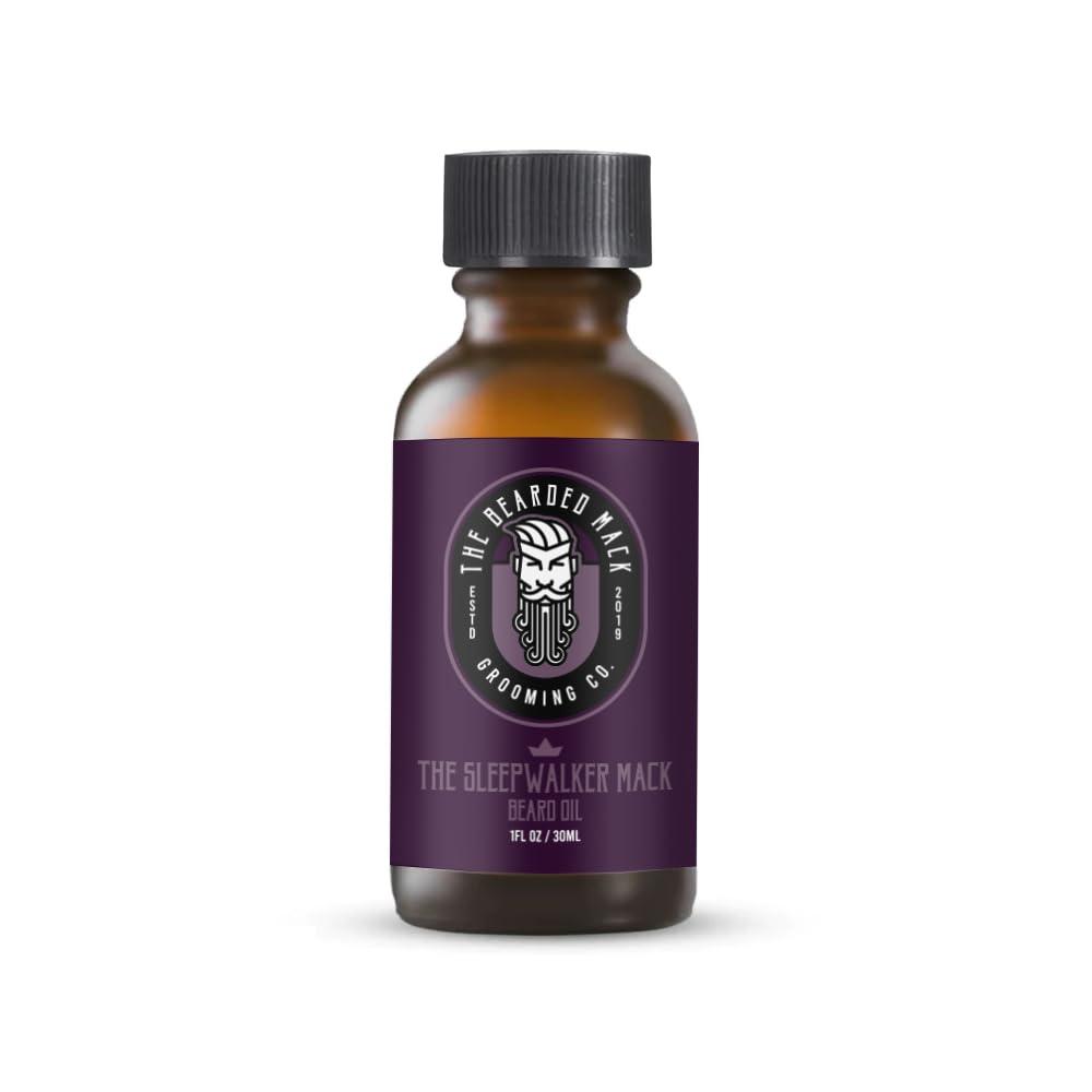 The Bearded Mack Grooming Co The Bearded Mack Grooming Co Beard Oil - Sleepwalker Mack - Lavender & Vanilla - Softens Beard, Removes Beard Itch & Promotes Healthy Beard Growth, 1 oz