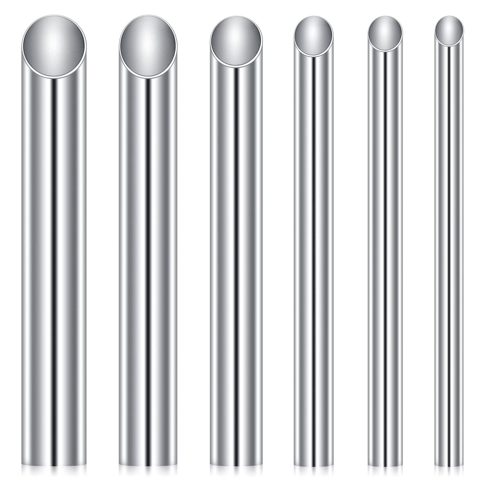 DJCIW DJCIW 00G Receiving Tubes for Piercing Needles, 316L Surgical Stainless Steel Holding Piercing Tool for Ear Nose Septum Belly Cartilage Daith Rook Piercing (10mm)