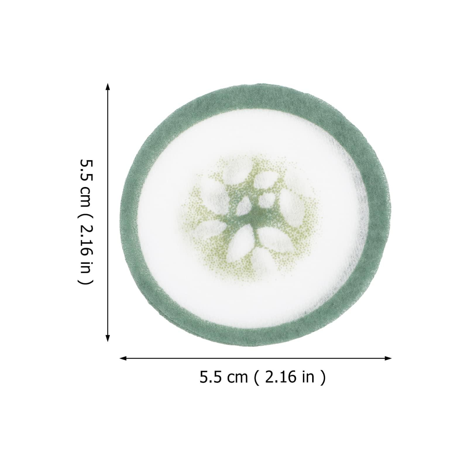 Mobestech Cucumber Eye Pads Disposable 100 Pads Non-woven Eye Masks Soothing Spa Cooling Eye Patches with Fruit Vegetable Extracts for Eyes Reduce Dark Circles