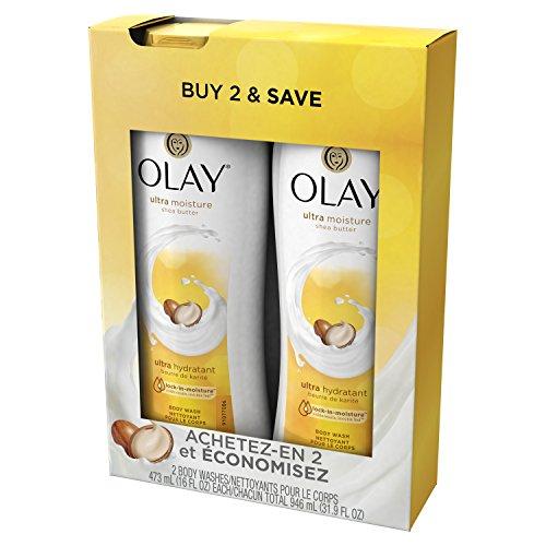Olay Body Wash for Women by Olay, Body Wash with Shea Butter - 16 Fl Oz- (Pack of 2)