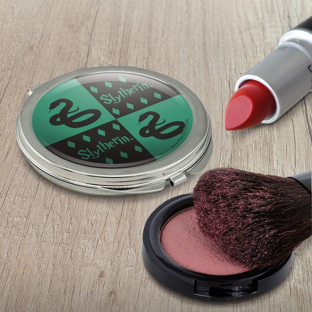 GRAPHICS & MORE Harry Potter Slytherin Pattern Compact Travel Purse Handbag Makeup Mirror