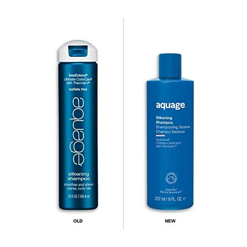 AQUAGE Aquage SeaExtend Silkening Shampoo, Smoothes and Silkens Coarse, Curly Hair, 8 oz.