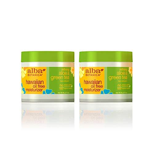 Alba Botanica Alba Botanica Hawaiian, Aloe & Green Tea Oil-Free Moisturizer, 3 Ounce (Pack of 2)