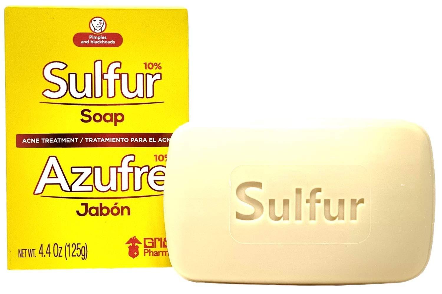 Biosulfur Sulfur Acne Treatment Soap with Lanolin 4.40 Oz Bar