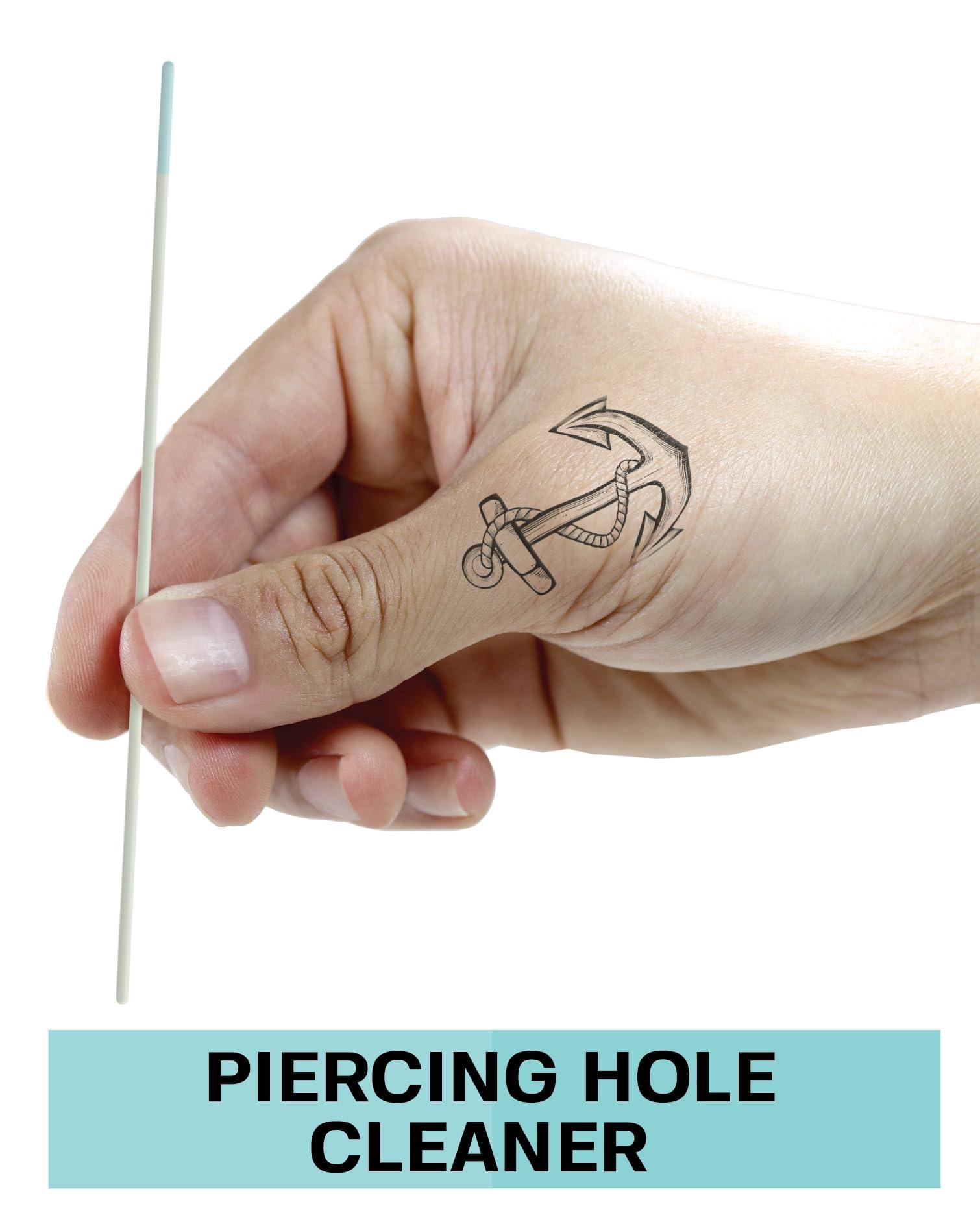 BASE LABORATORIES BASE LABORATORIES Piercing Aftercare Spray 4oz | Saline Spray for Piercings | Ear Piercing Cleaner | Saline Solution for Piercings | Keloid Bump Removal for Ears, Belly Nose Piercings - 2PK