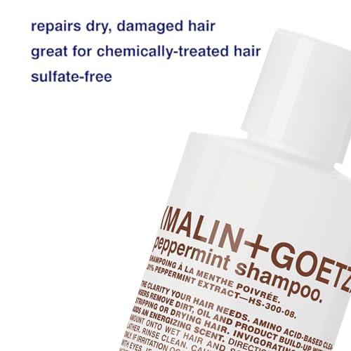 MALIN+GOETZ Malin + Goetz Peppermint Shampoo, 16 Fl. Oz. - Men & Women Clarifying Shampoo, Natural Hair Shampoo to Cleanse & Hydrate, Scalp Shampoo Treatment for All Hair Types, Vegan & Cruelty-Free