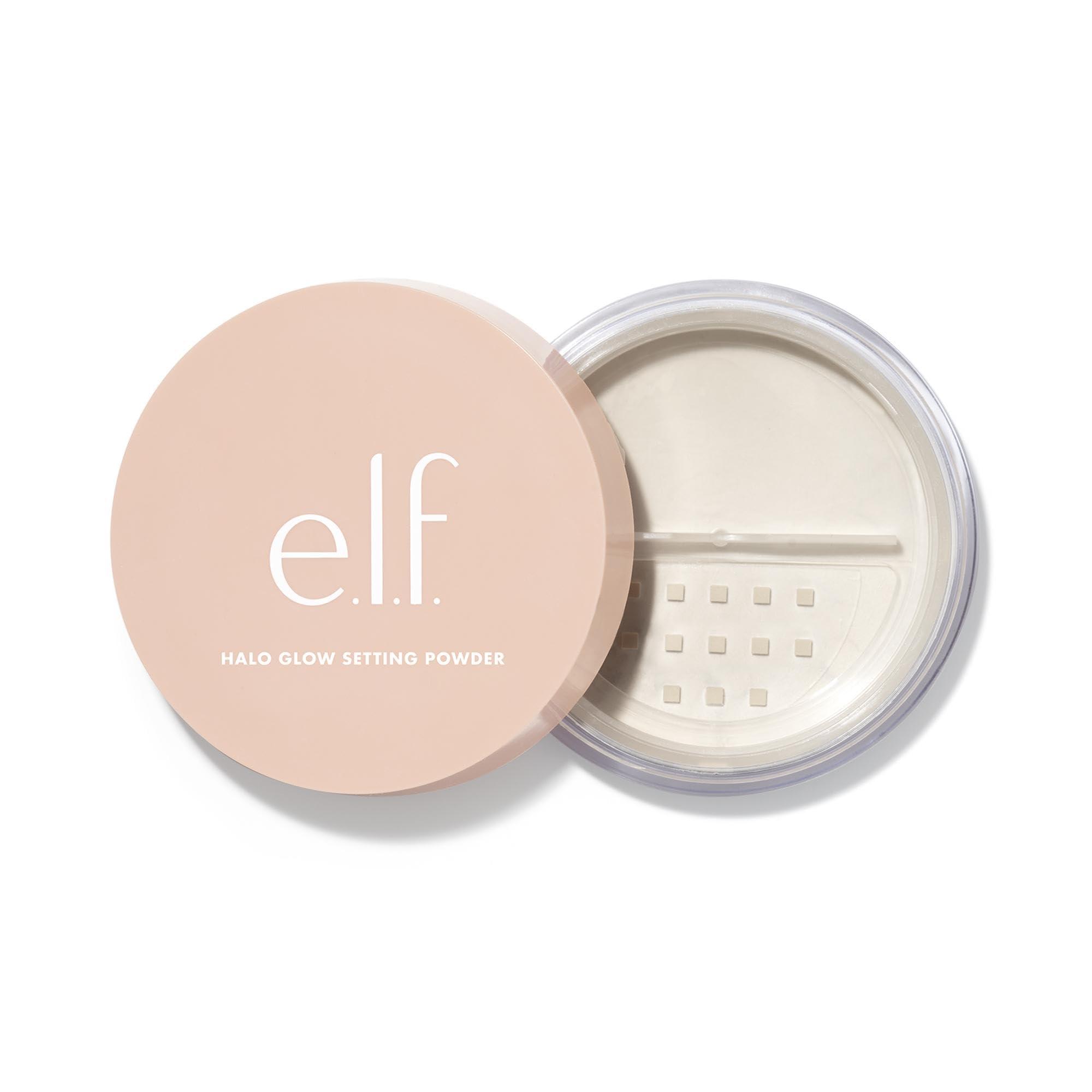 e.l.f. e.l.f. Halo Glow Soft Focus Setting Powder, Silky Setting Powder For Creating Soft Glow Without Shine, Smooths Pores & Lines, Light