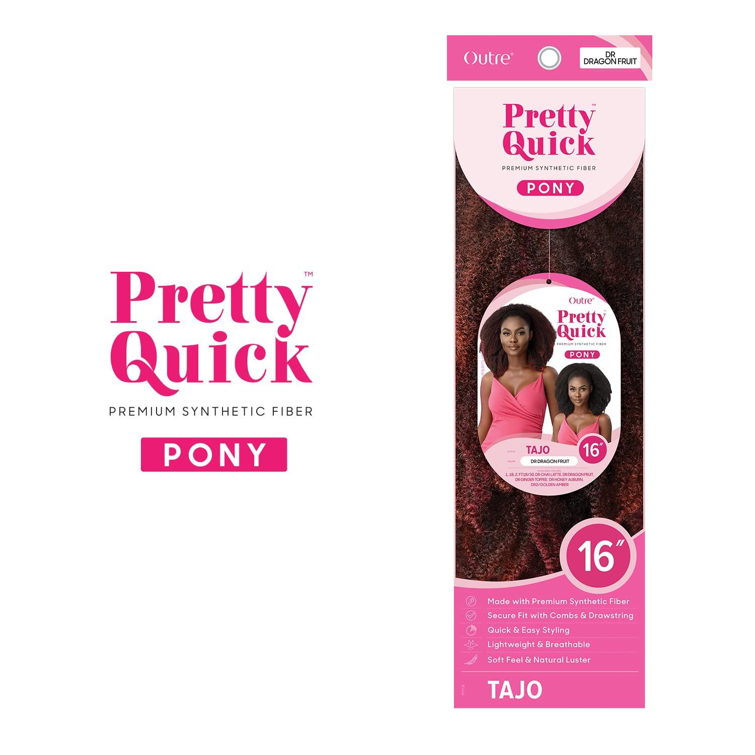 Outre Outre Drawstring Ponytail Pretty Quick Pony TAJO (1)