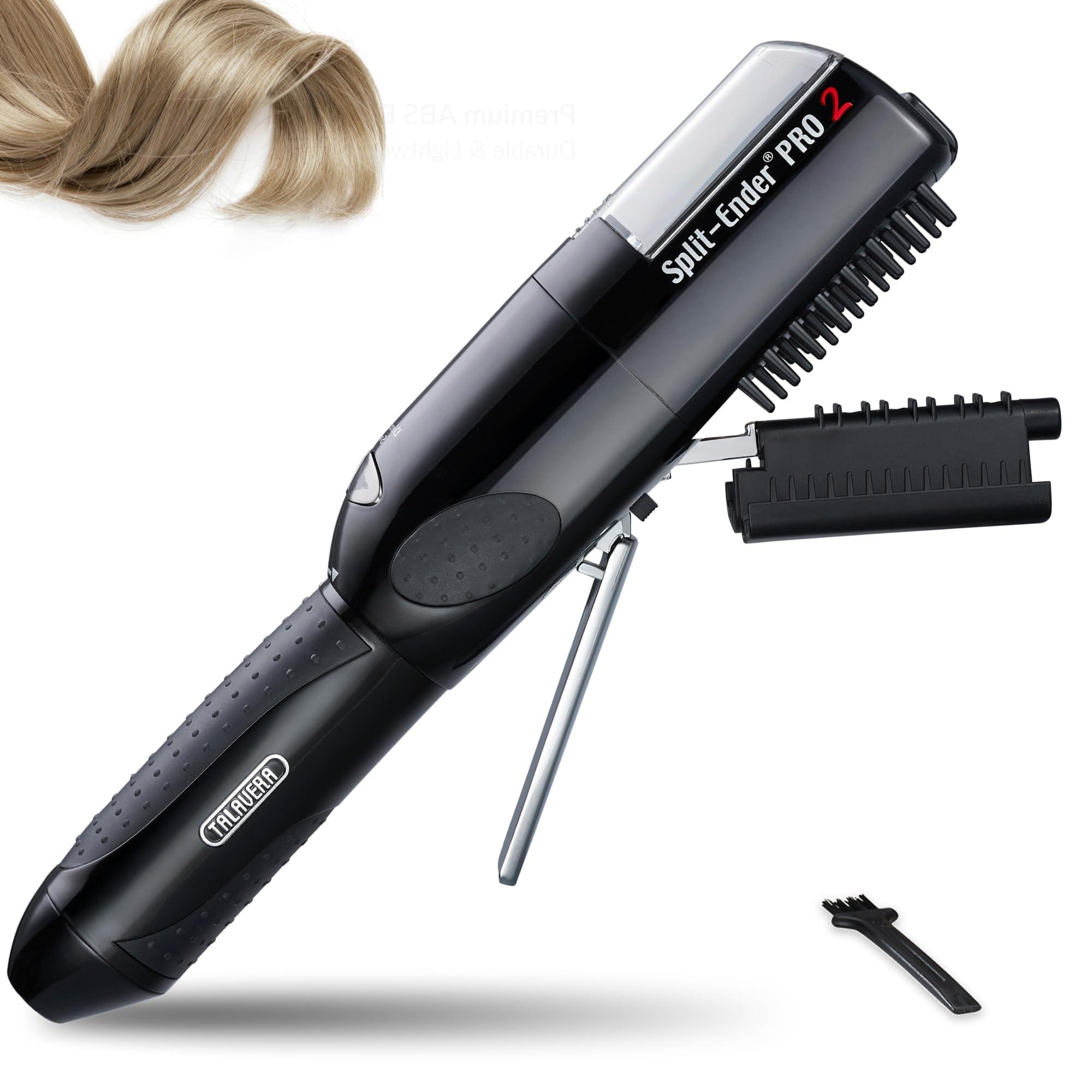 Split-Ender Split-Ender Pro 2 - The Original Cordless Split End Hair Trimmer Automatic Rechargeable Home Tool Hair Clipper 2-in-1 for Dry Damaged Splitting Broken Brittle Straight Curly Frizzy Beauty - Black