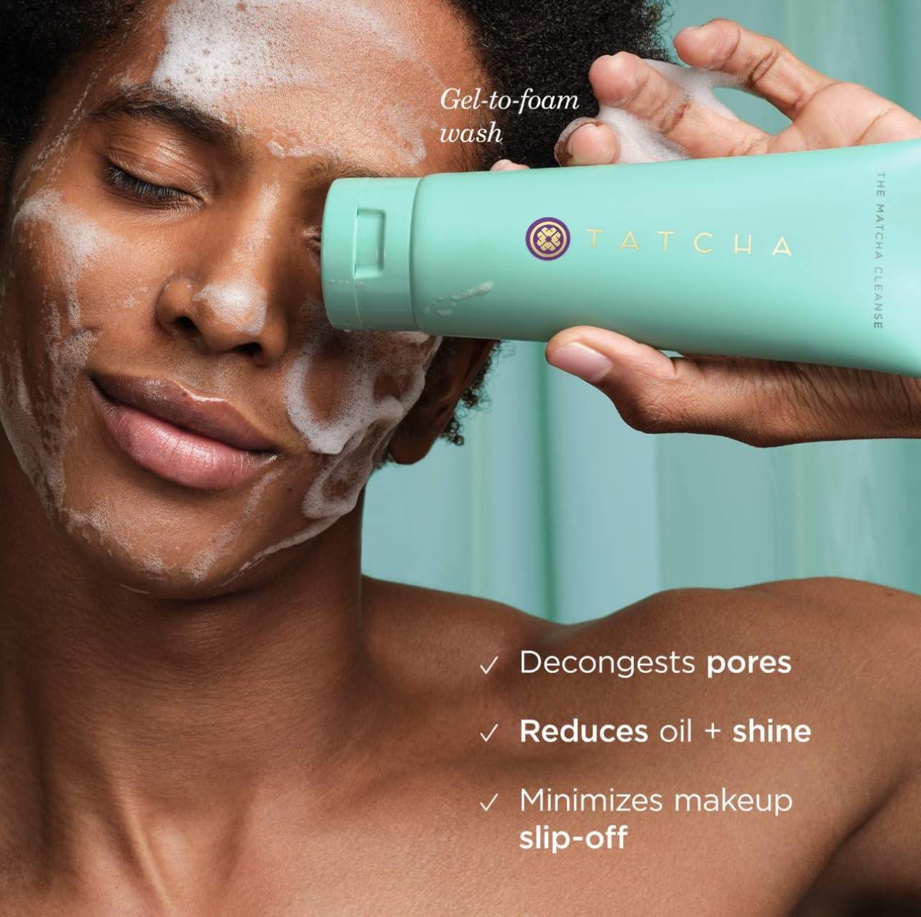 TATCHA TATCHA The Matcha Cleanse | Daily Clarifying Gel Cleanser, Decongests Pores and Balances Oil For Primed, Shine Free Skin | 5 oz