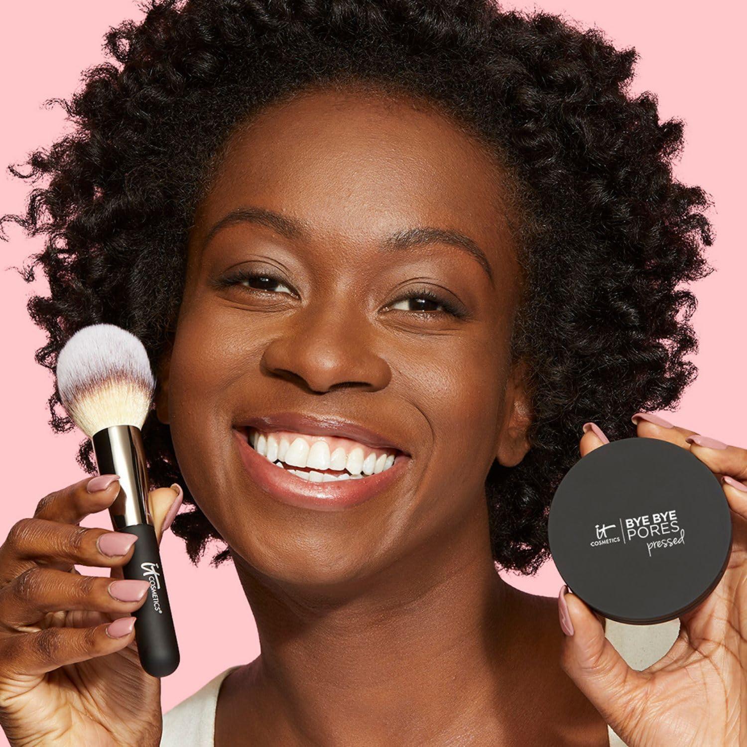 IT Cosmetics IT Cosmetics Bye Bye Pores Pressed Finishing Powder - Universal Deep Shade - Contains Anti-Aging Peptides, Hydrolyzed Collagen & Antioxidants - 0.31 oz