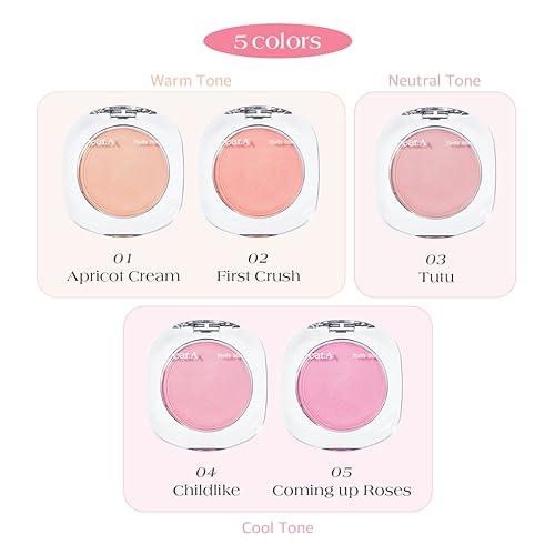 Dr.Althea Dr.Althea Dear.A Fluffy Blush -An airy, long-lasting pressed powder blush, Effortlessly blends and layers, creates a natural, soft, healthy flush, Vegan formula (03 Tutu)