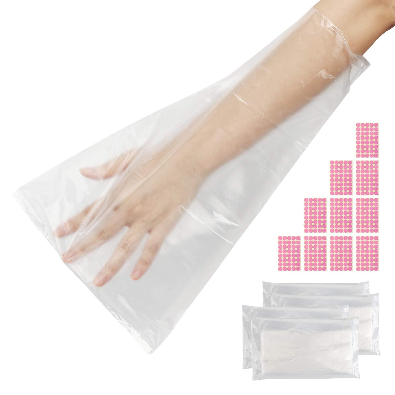 Segbeauty Segbeauty Paraffin Wax Bags for Hands and Feet, 400 Counts Plastic Paraffin Wax Liners, thera-py Bath Wax Refill Socks and Gloves Paraffin Baths Mitts Covers for Wax treat-ment Paraffin Wax Machine