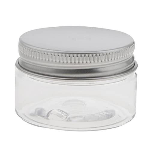 Jojomis Jojomis 30ml-120ml Empty Cosmetic Pots Lip Balm Container Jar Aluminum Tins 10 Packs - Clear, 30ml