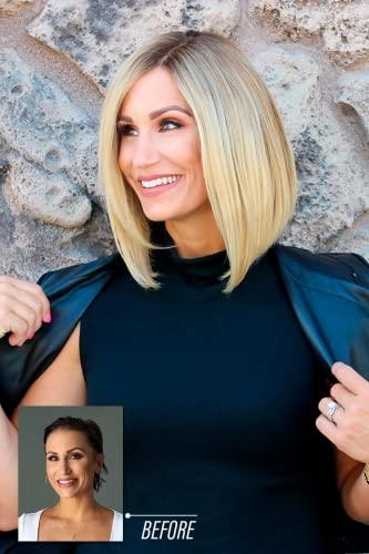 Jon Renau Carrie Petite Lace Front & Monofilament Human Hair Wig by Jon Renau in 14/26, Length: Medium