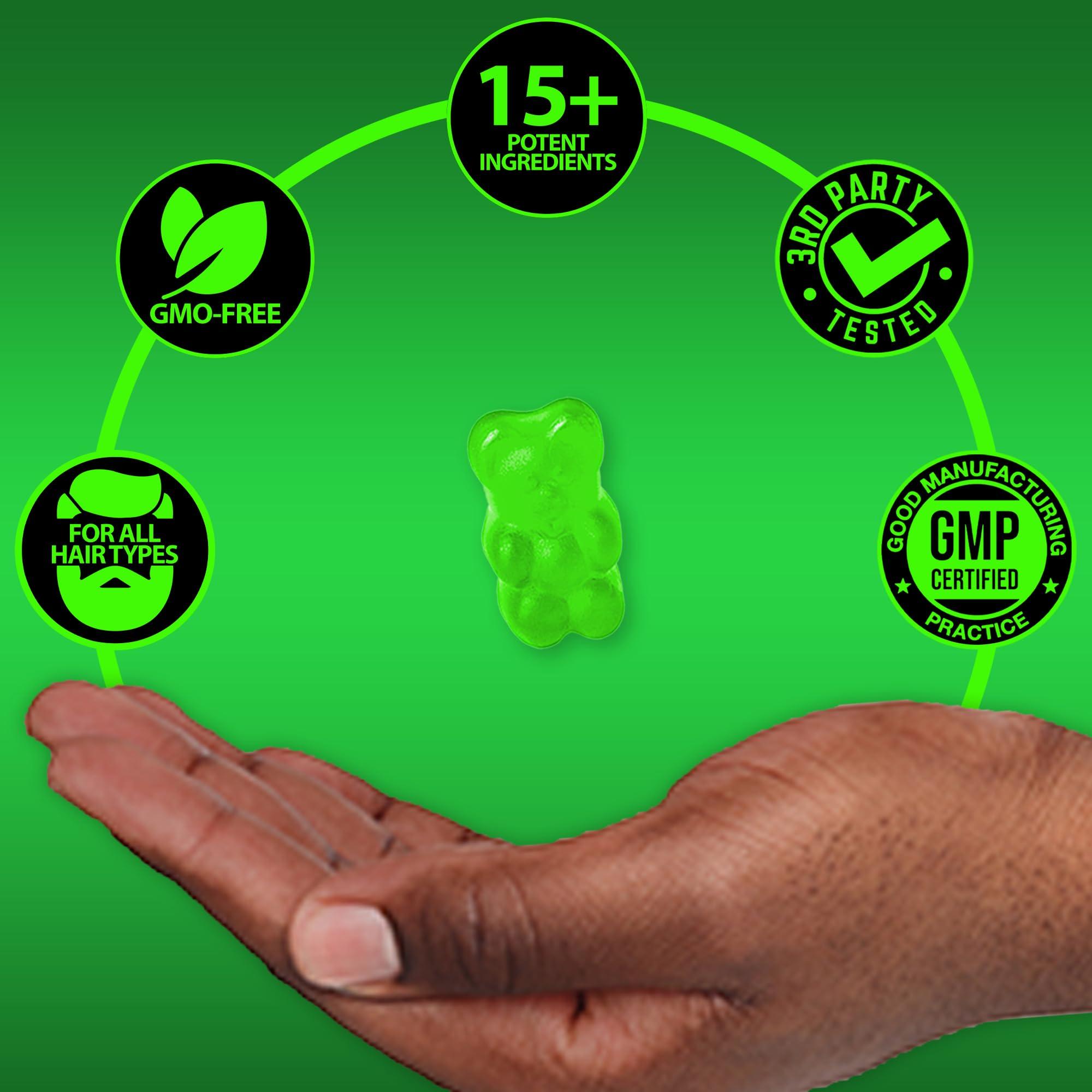 BBS BEST BEARD STUFF Beard Growth Kit w/Biotin Beard Balm for Men & Beard Conditioner for Men + Grow Beard Oil for Men + Biotin Gummies & Hair Growth Vitamins for Men USA