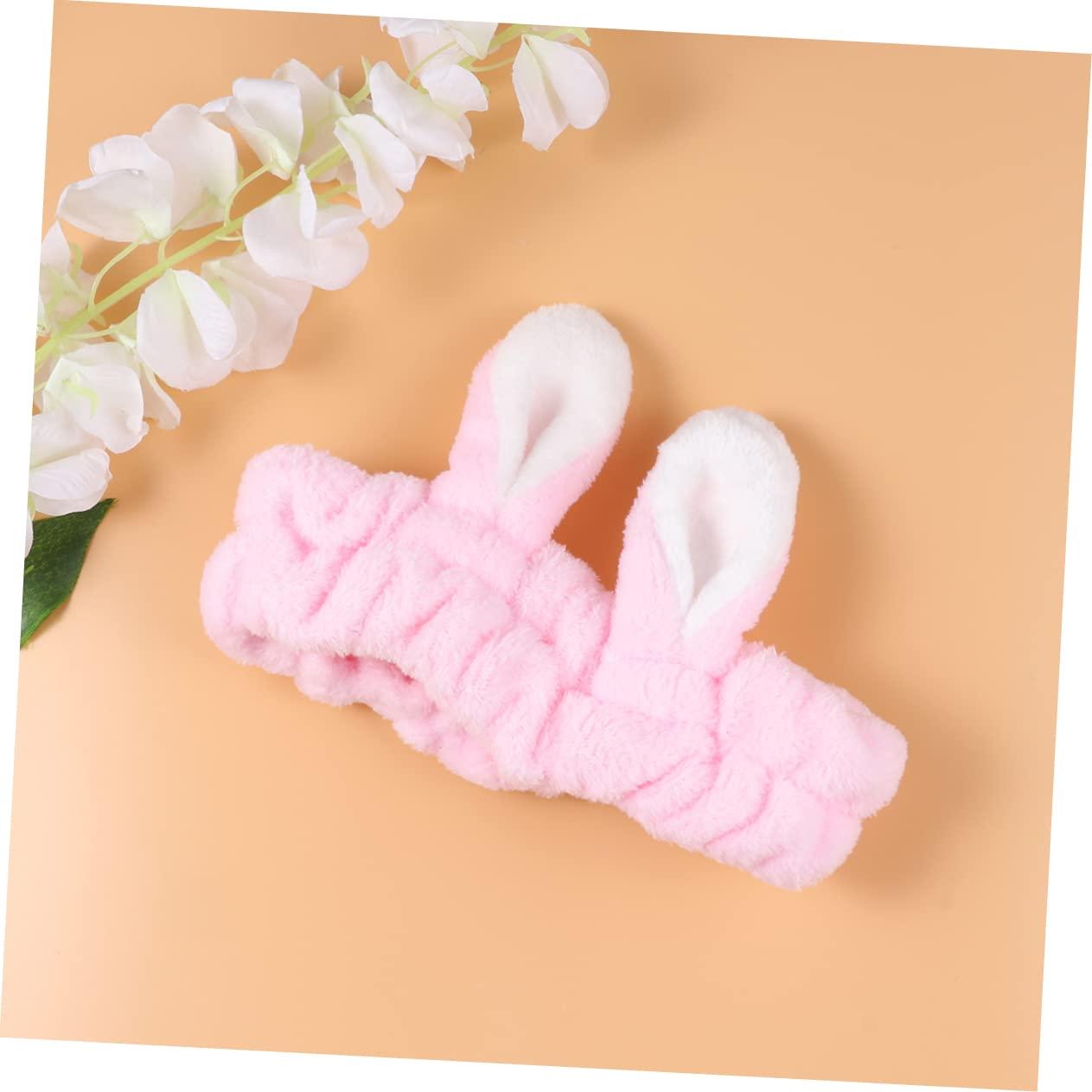 Ipetboom Ipetboom 2pcs Plush Headbands Spa Headband Para Frog Mask Masks Sponge Headband Cooling Headband Bunny Ear Headband Toner for Skincare Hat Cosmetic Cute Hair Ribbon Bunny Ear Hair Band