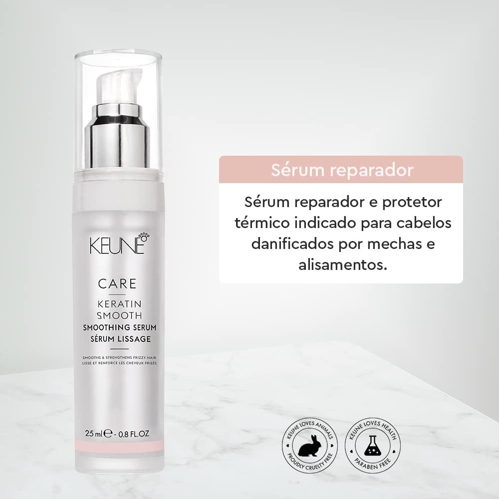 KEUNE Keune Care Keratin Smooth Serum, Nourishing & Frizz-Control Treatment for Smoother Hair, 0.8 Fl Oz