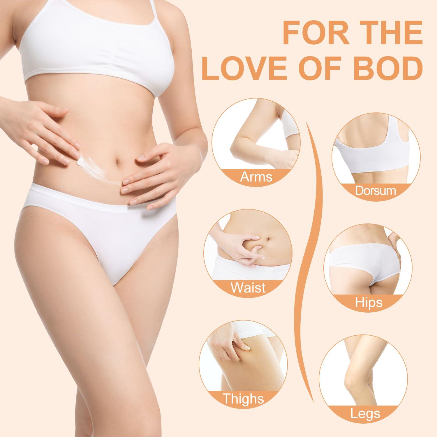 TTLALA Anti Cellulite Cream for Butt and Thighs, Hot Cream with 2% Caffeine and Forskolin, B Flat Belly Firming Cream and Skin Tightening Cream for Skin Firming, Moisturizing 5.4 oz