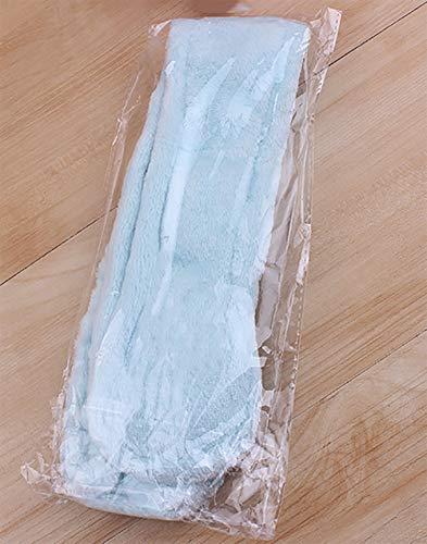 BesYouSel 9 Pieces Spa Headbands Adjustable Coral Fleece Hair Band Bunny Ears Soft Towel Hair Band Makeup Head Band Coral Fleece Head Wrap for Women Girls Washing Face Shower Sports(Blue, Black and White)