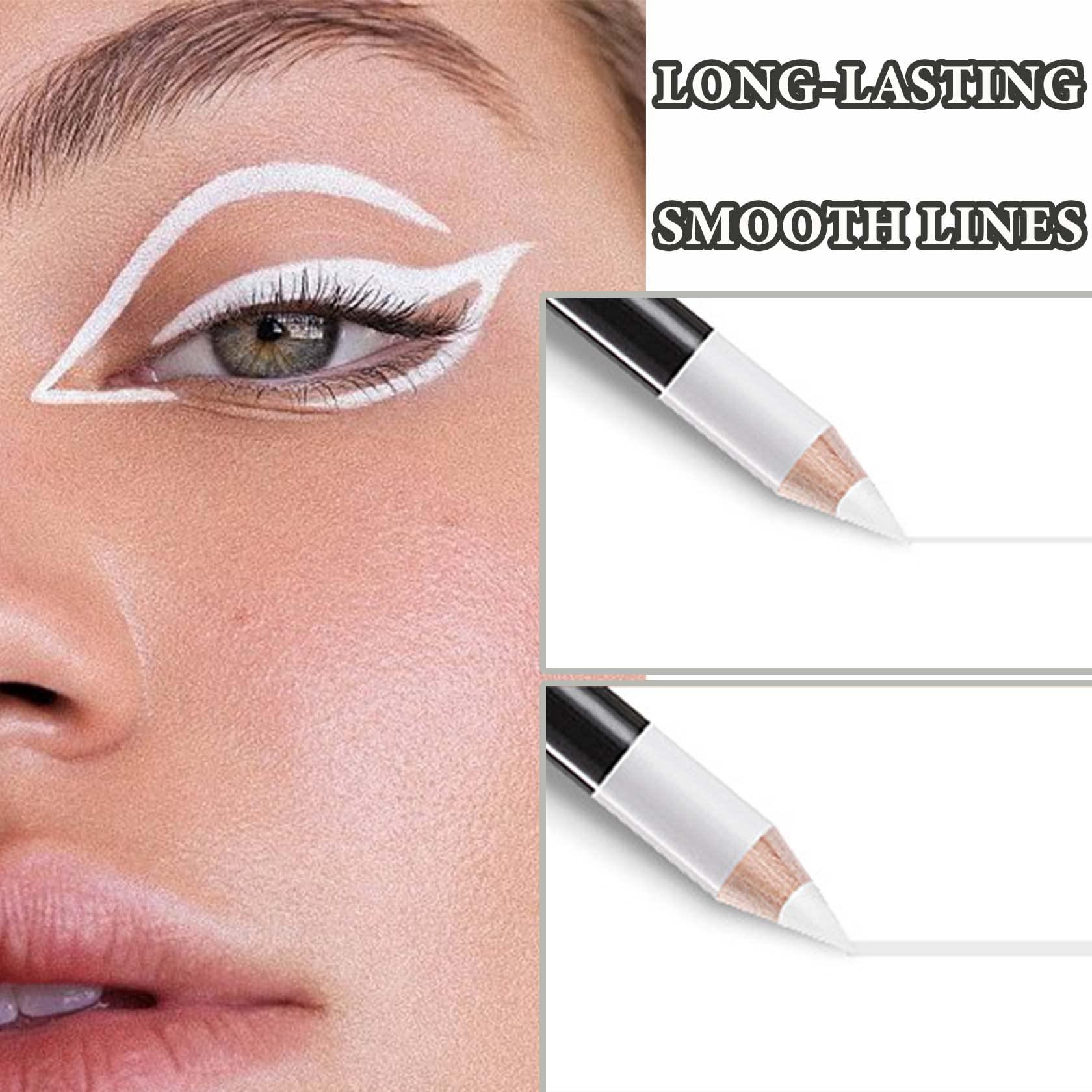 WENJLYJ WENJLYJ 12 PCS White Eyeliner Pencils,Professional Long Lasting Waterproof White Makeup Pencils,Highly Pigmented Inner Corner Eye Highlighter Eyeliner Pencil White Eye Liner Pen Sets for Women