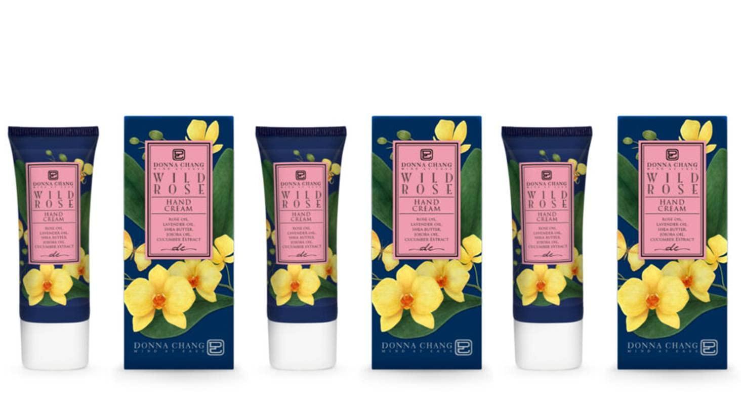 KHAOKHO KHAOKHO DONNA CHANG Wild Rose Hand Cream 1.35 Fl Oz. (Pack of 3)