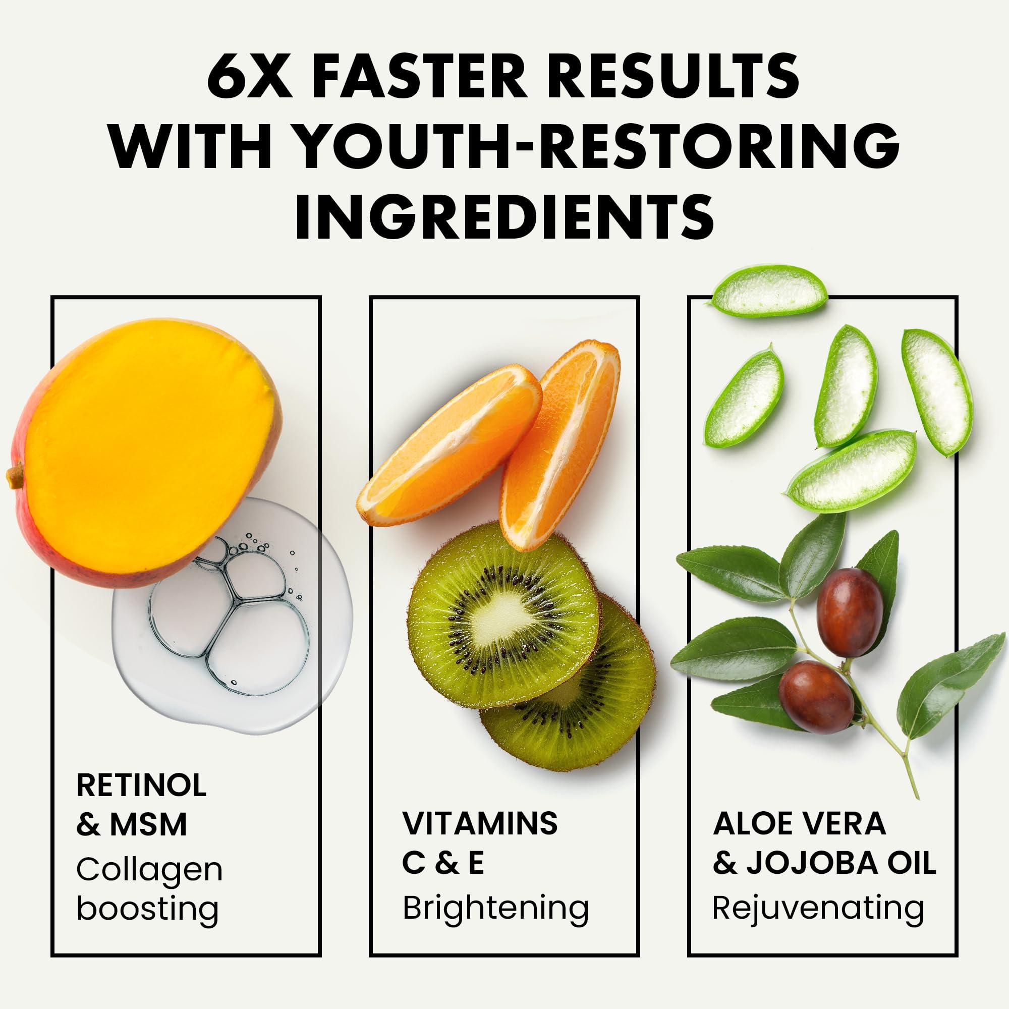 Eclat Skincare Eclat Skincare Face Serum Set - Vitamin C Serum for Radiance, Retinol Serum for Wrinkles