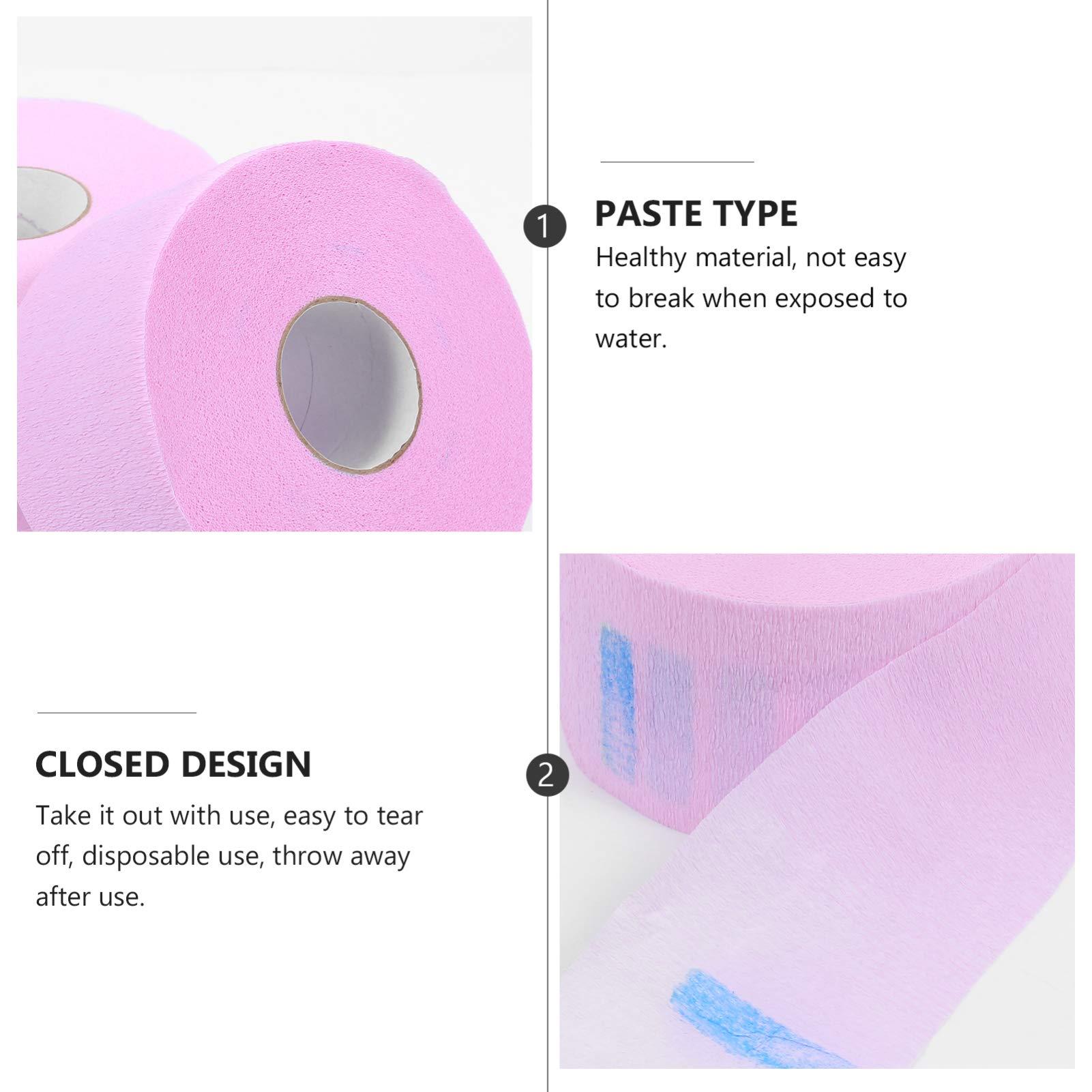 Beaupretty 5 Rolls Haircut Neck Wrap Neck Protection Papers Collar Paper for Hair Cutting Neck Paper Barber Hairdressing Tools Neck Covering Paper Neck Strip Salon Supplies