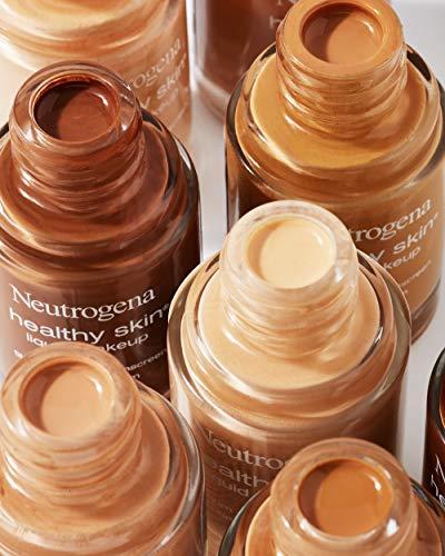 Neutrogena Neutrogena Healthy Skin Liquid Makeup Foundation, Broad Spectrum SPF 20 Sunscreen, Lightweight & Flawless Coverage Foundation with Antioxidant Vitamin E & Feverfew, 90 Warm Beige, 1 fl. oz