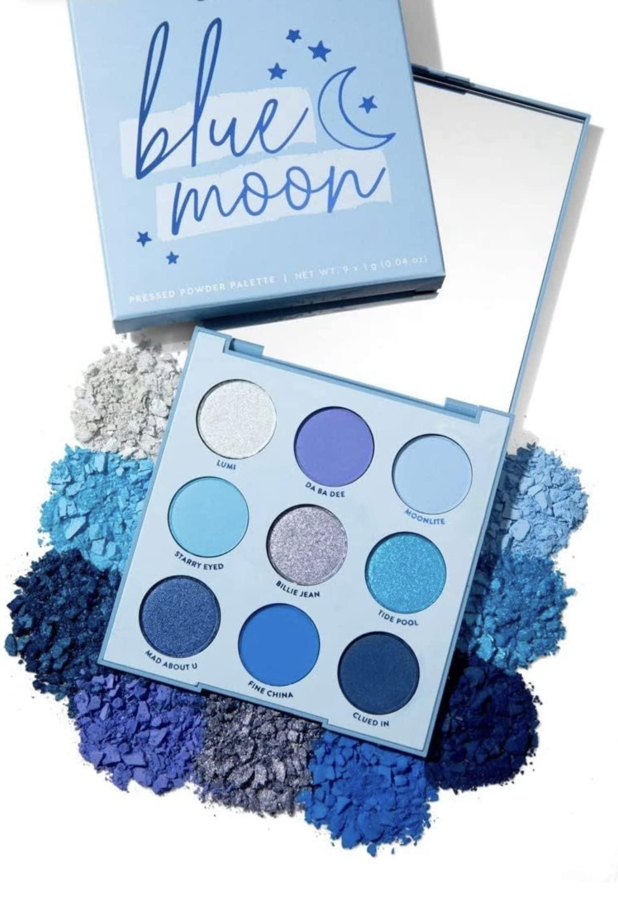 Casa Bella Beauty Colourpop Blue Moon Eyeshadow Palette, Powder