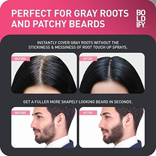 Boldify Hairline Powder (Dark Blonde) + Shampoo: Boldify Bundle: Root Touchup Hair Loss Powder and Natural Volumizing Shampoo for Fine Hair.