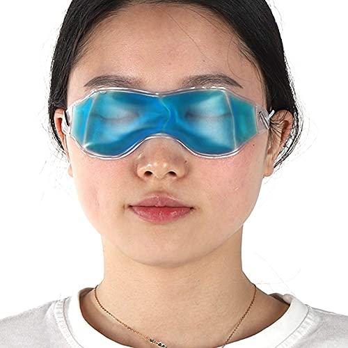 TMISHION Reusable Summer Ice Cooling Gel Sleeping Eye Mask, Eye Pillow for Puffy Eyes Stress Relief, Hot Cold Therapy Gel Eye Mask for Sleep and Travel