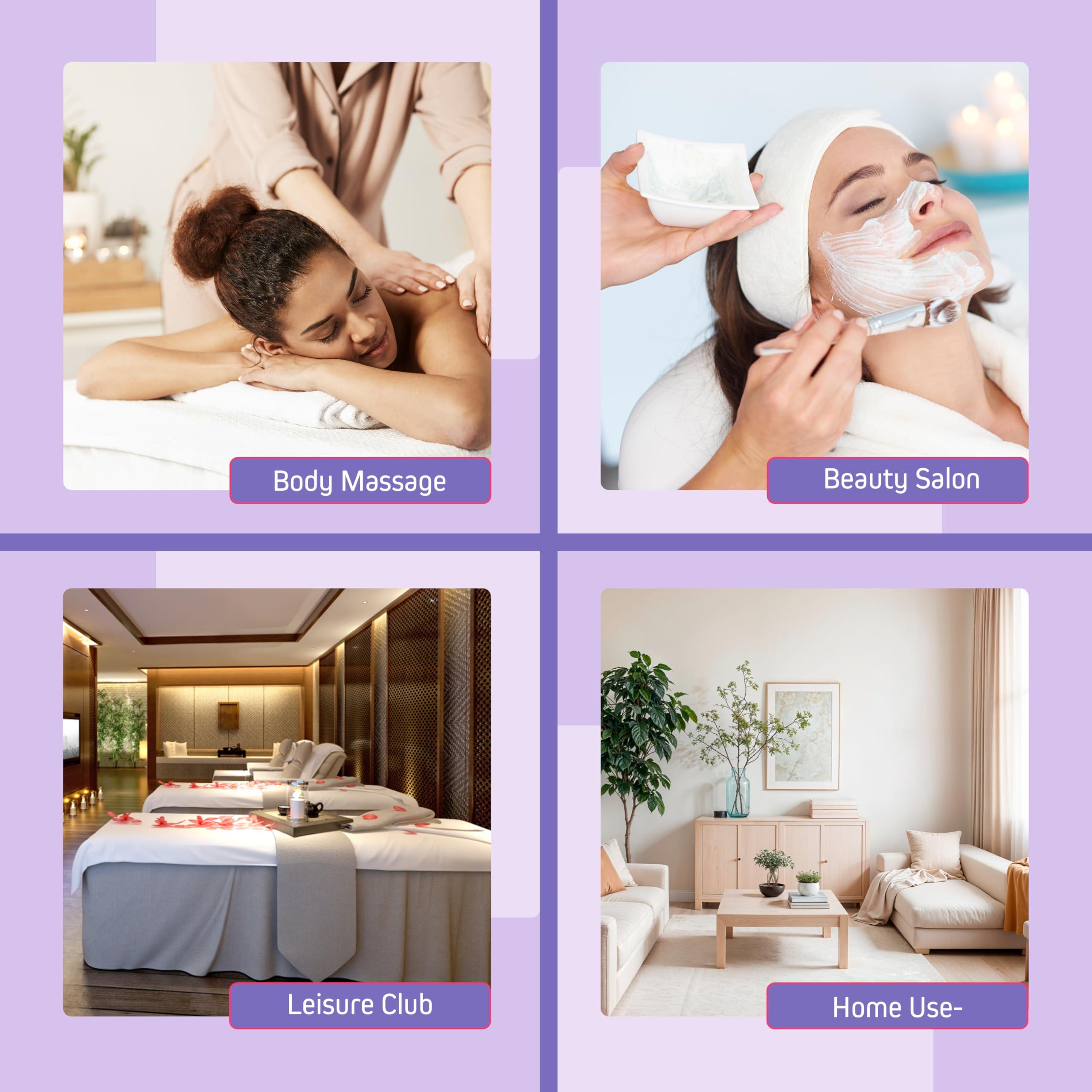 XOLLOZ Massage Table Warmer Heating Pad Heated Massage Table Pad with Adjustable Temperature (104F-131F), Auto Shut-Off Timer, Dense Coil Heating, Sherpa Fabric, 71"x31" (180x78 cm) Massage Heating Pad